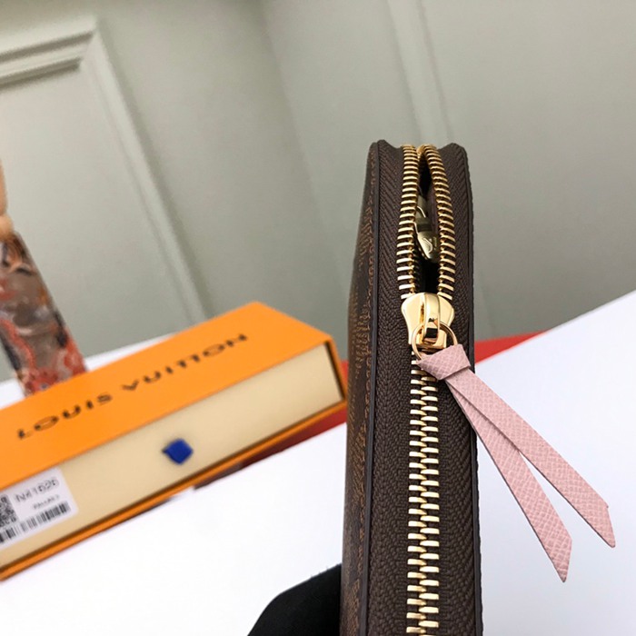 LOUIS VUITTON N41626 クレマンス長財布 モノグラム×ピンク サイズ:19cm