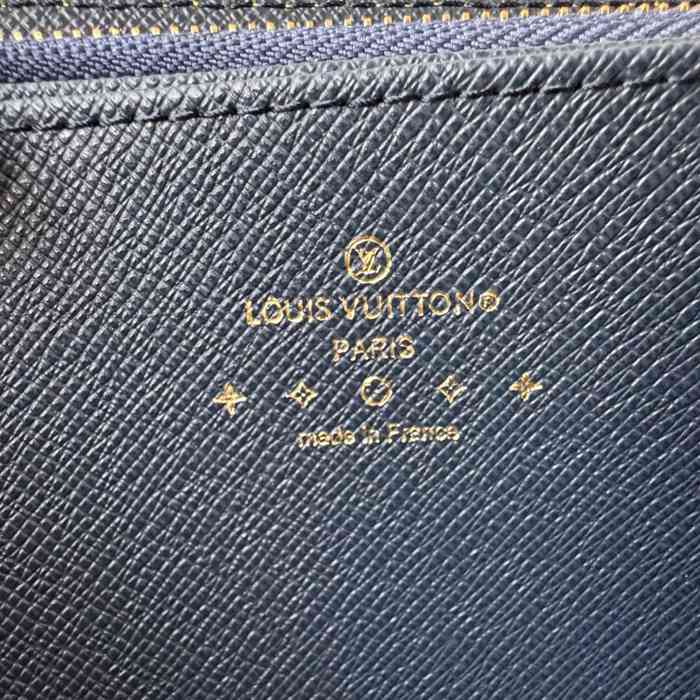 LOUIS VUITTON M82958 ジッピー長財布 モノグラムジャカードデニム ブルー サイズ:19.5x10.5x2.5cm