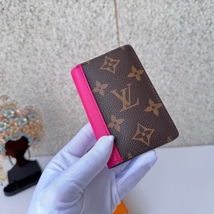 LOUIS VUITTON 12831 ポケットオーガナイザー モノグラムマッカーサー ピンク サイズ:7.5x11.1cm