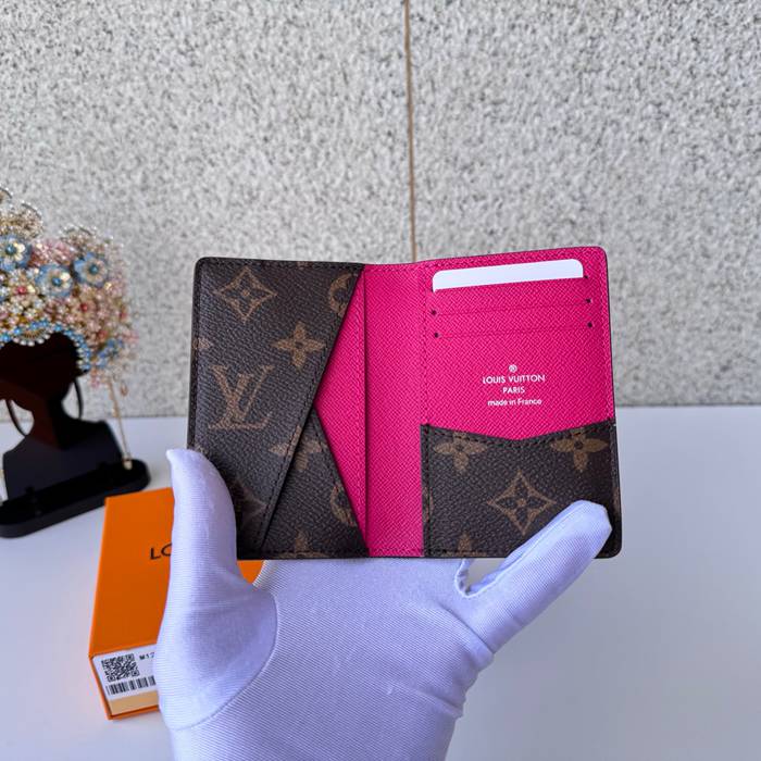 LOUIS VUITTON 12831 ポケットオーガナイザー モノグラムマッカーサー ピンク サイズ:7.5x11.1cm