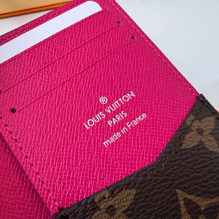 LOUIS VUITTON 12831 ポケットオーガナイザー モノグラムマッカーサー ピンク サイズ:7.5x11.1cm