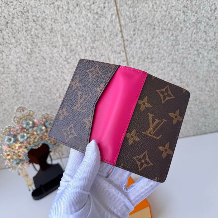 LOUIS VUITTON 12831 ポケットオーガナイザー モノグラムマッカーサー ピンク サイズ:7.5x11.1cm