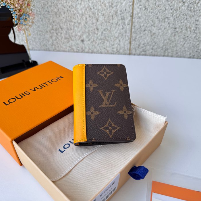 LOUIS VUITTON 12834 ポケットオーガナイザー モノグラムマッカーサー イエロー サイズ:7.5x11.1cm