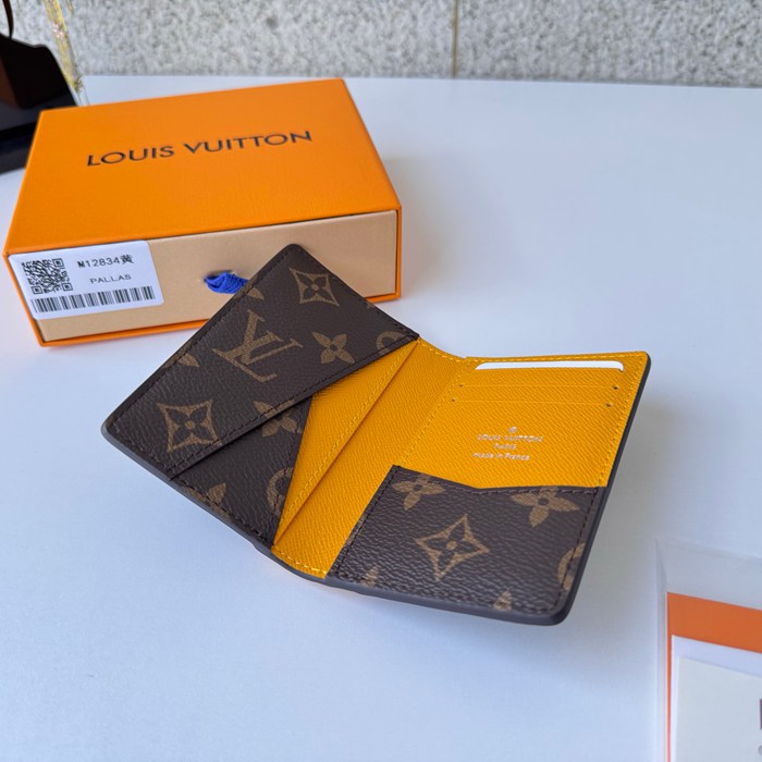 LOUIS VUITTON 12834 ポケットオーガナイザー モノグラムマッカーサー イエロー サイズ:7.5x11.1cm