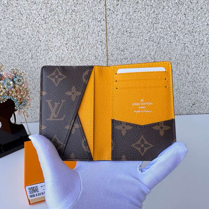 LOUIS VUITTON 12834 ポケットオーガナイザー モノグラムマッカーサー イエロー サイズ:7.5x11.1cm