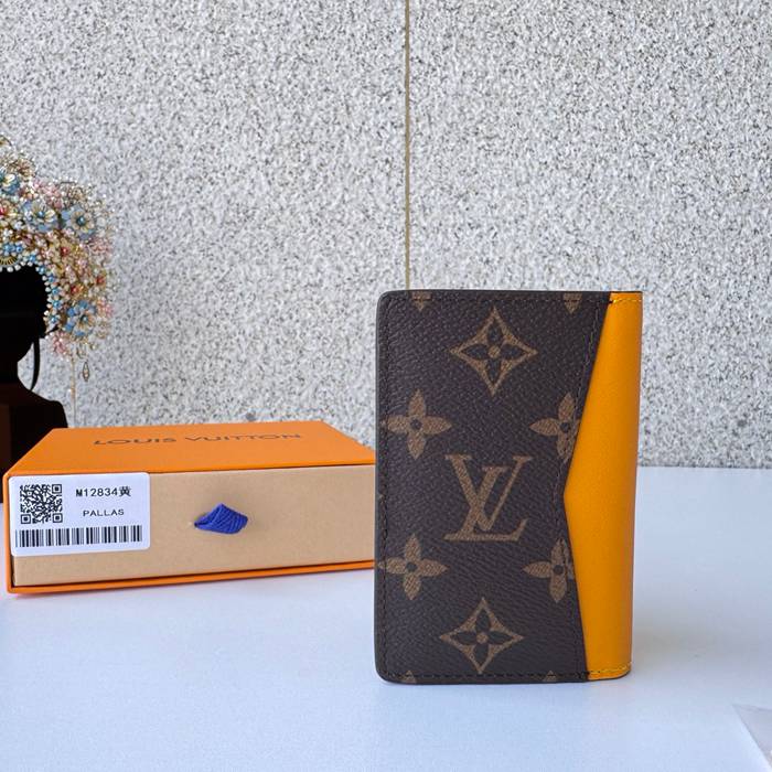 LOUIS VUITTON 12834 ポケットオーガナイザー モノグラムマッカーサー イエロー サイズ:7.5x11.1cm