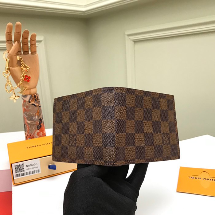 LOUIS VUITTON N60053 アメリゴ財布 ダミエエベン サイズ:11.5x9.5cm