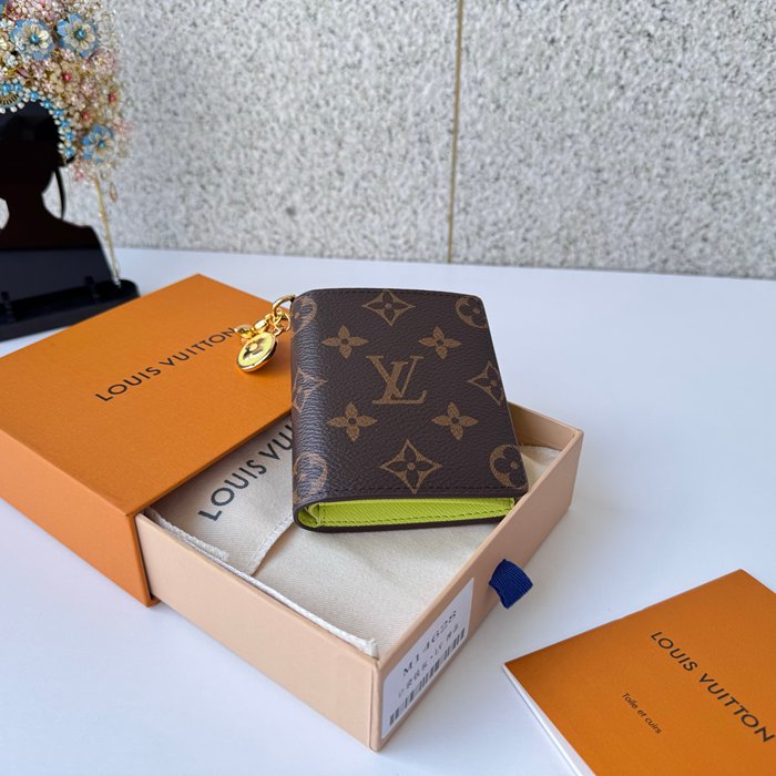 LOUIS VUITTON M14628 ポケットオーガナイザー LVシャルム グリーン サイズ:9x10x2.5cm