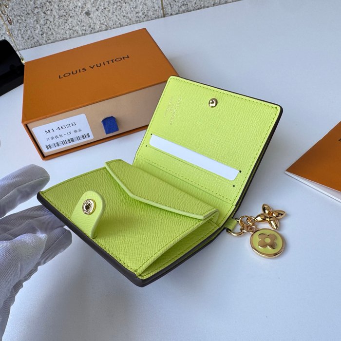 LOUIS VUITTON M14628 ポケットオーガナイザー LVシャルム グリーン サイズ:9x10x2.5cm