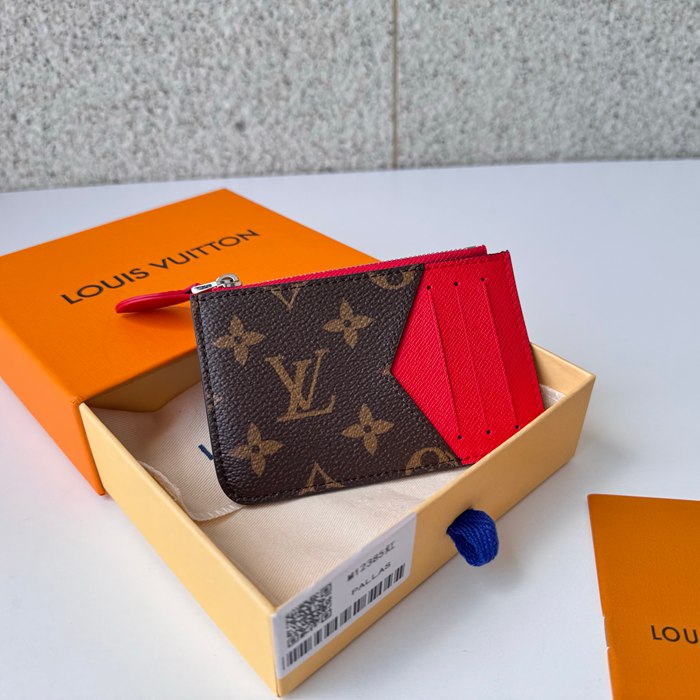 LOUIS VUITTON 12385 ロミーカードケース カラーマニアシリーズ レッド サイズ:12x8x0.8cm