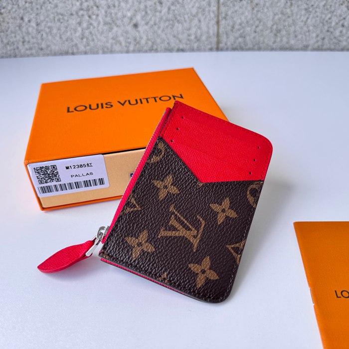 LOUIS VUITTON 12385 ロミーカードケース カラーマニアシリーズ レッド サイズ:12x8x0.8cm
