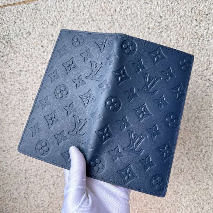 LOUIS VUITTON M62900 ブラッザ長財布 モノグラムシャドウ ブルー サイズ:19x10cm