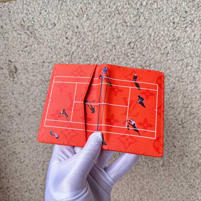 LOUIS VUITTON M14883 ポケットオーガナイザー カラードモノグラム スポーツシーン オレンジ サイズ:7.5x11.1cm