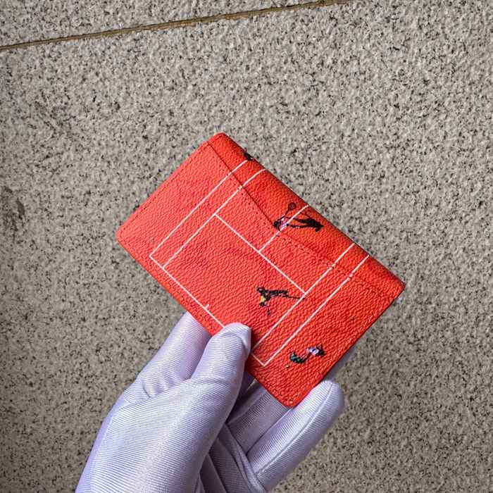 LOUIS VUITTON M14883 ポケットオーガナイザー カラードモノグラム スポーツシーン オレンジ サイズ:7.5x11.1cm