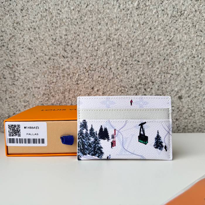 LOUIS VUITTON M14864 カードケース カラードモノグラム スポーツシーン ホワイト サイズ:11x1.5cm