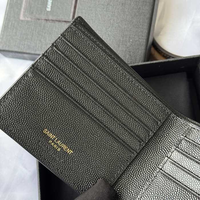 SAINT LAURENT 453276 メンズ対折り財布 モノグラム サイズ:11x9.5x2.5cm