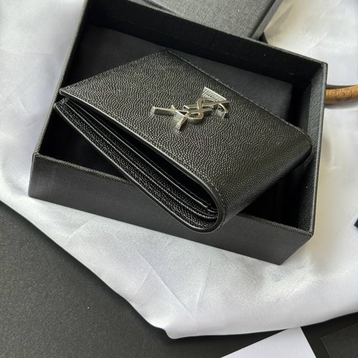 SAINT LAURENT 453276 メンズ対折り財布 モノグラム サイズ:11x9.5x2.5cm