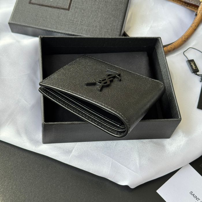 SAINT LAURENT 453276 メンズ対折り財布 モノグラム サイズ:11x9.5x2.5cm