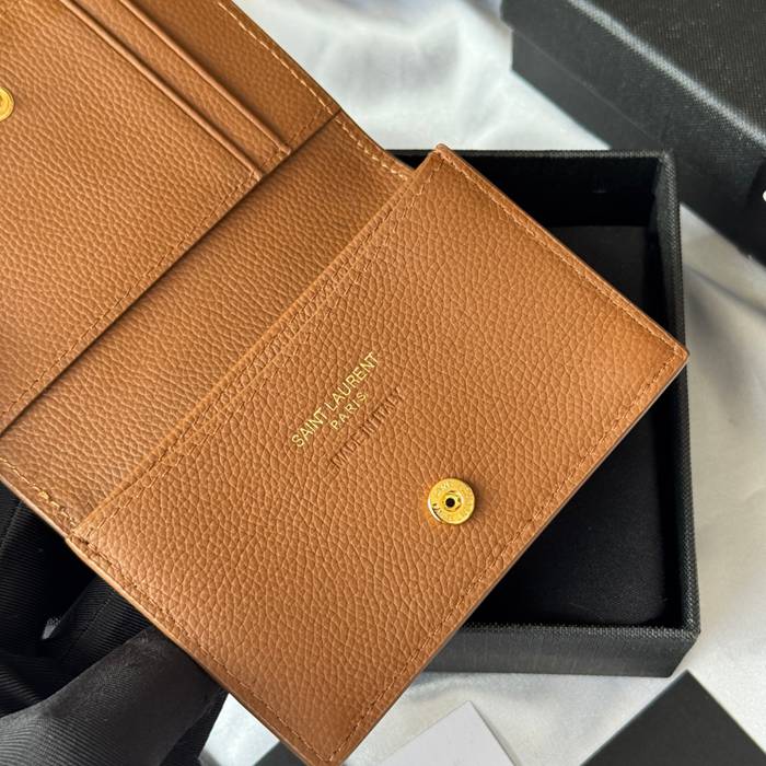 SAINT LAURENT 693492 フラップ名刺ケース 荔枝紋メタル サイズ:11x7.5cm