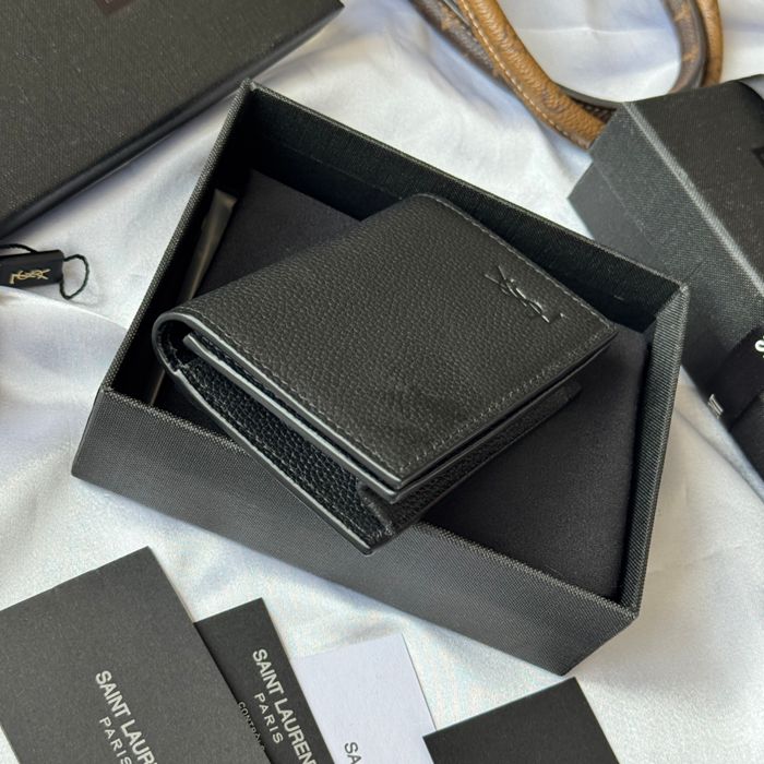 SAINT LAURENT 693492 フラップ名刺ケース 荔枝紋 サイズ:11x7.5cm