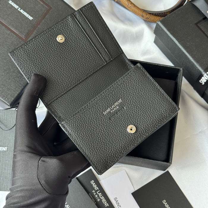SAINT LAURENT 693492 フラップ名刺ケース 荔枝紋 サイズ:11x7.5cm