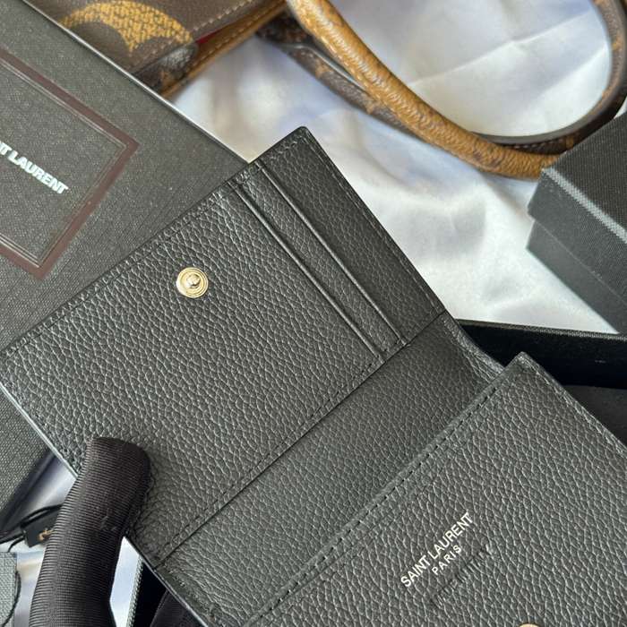 SAINT LAURENT 693492 フラップ名刺ケース 荔枝紋 サイズ:11x7.5cm