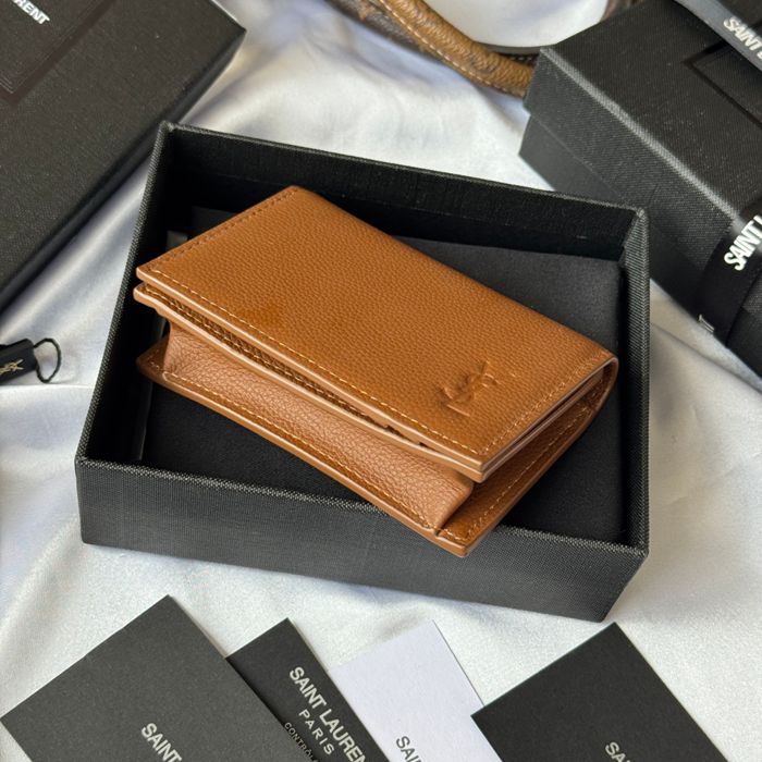 SAINT LAURENT 693492 フラップ名刺ケース 荔枝紋 サイズ:11x7.5cm
