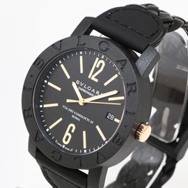 BVLGARI BBP40BCGLD/N ブルガリ カーボンゴールド ブラック Asian7750搭載 視認性高い BVLGARI BBP40BCGLD/N ブルガリ カーボンゴールド ブラック Asian7750搭載 視認性高い