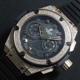 HUBLOT キングパワー ブラック立体ダイヤル 特売商品