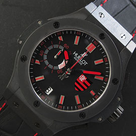 HUBLOT ビッグバン 全面ブラック 赤インデックス 高級品販売