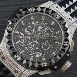 HUBLOT ビッグバン グレー/黒コンビ文字盤 大人気