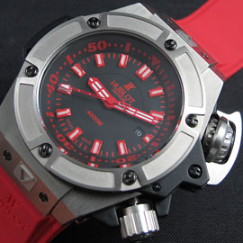 HUBLOT キングパワー オーシャノグラフィック 4000 Asian 2824搭載 チタン 送料無料