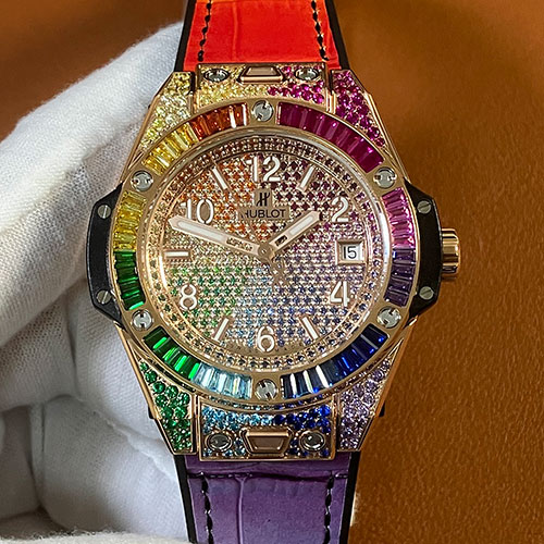 HUBLOT 465.OX.9910.LR.0999 ビッグバン ワンクリック キングゴールド レインボー 2024最新品 HUBLOT 465.OX.9910.LR.0999 ビッグバン ワンクリック キングゴールド レインボー 2024最新品