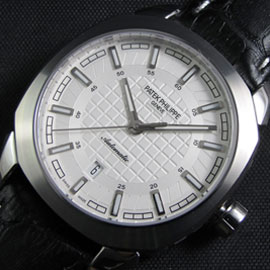 PATEK PHILIPPE ホワイトビスケットテクスチャー メンズ腕時計