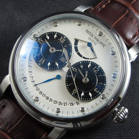 PATEK PHILIPPE デュアルタイム パワーリザーブ Asian 21600振動 ホワイト 実用性抜群 PATEK PHILIPPE デュアルタイム パワーリザーブ Asian 21600振動 ホワイト 実用性抜群
