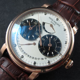 PATEK PHILIPPE デュアルタイム パワーリザーブ Asian 自動巻き ホワイト 視認性高い PATEK PHILIPPE デュアルタイム パワーリザーブ Asian 自動巻き ホワイト 視認性高い
