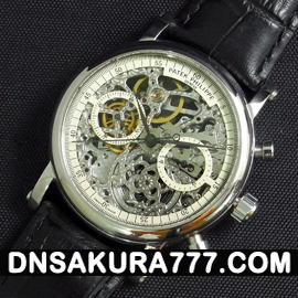 PATEK PHILIPPE スケルトン クロノグラフ レマニア 手巻き