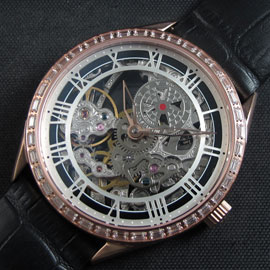 VACHERON CONSTANTIN メカニカルアジュレ ピンクゴールド 全面ダイヤベゼル 安心注文 VACHERON CONSTANTIN メカニカルアジュレ ピンクゴールド 全面ダイヤベゼル 安心注文