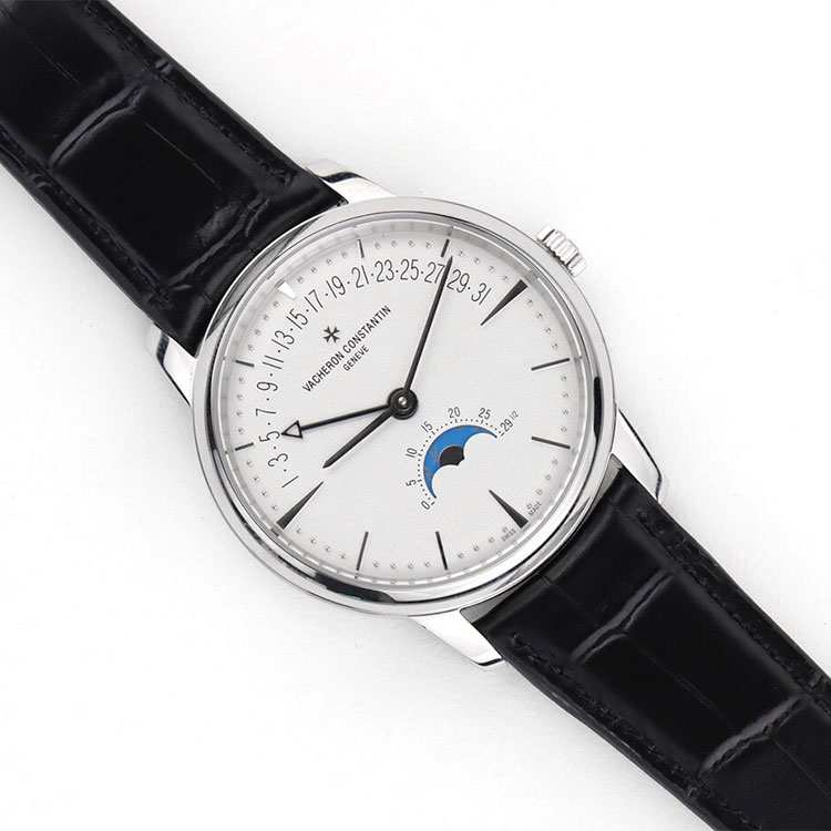 VACHERON CONSTANTIN 4010U/000G-B330 ムーンフェイズ レトログラードデイト ホワイト メンズ VACHERON CONSTANTIN 4010U/000G-B330 ムーンフェイズ レトログラードデイト ホワイト メンズ