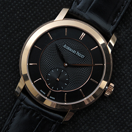 AUDEMARS PIGUET ジュール 手巻き 黒文字盤 14Kピンクゴールド 2年保証 AUDEMARS PIGUET ジュール 手巻き 黒文字盤 14Kピンクゴールド 2年保証