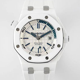 AUDEMARS PIGUET 15707CB KIPFACTORY製 ロイヤルオークオフショア ダイバー 42mm ホワイトセラミック