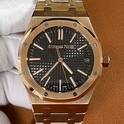 AUDEMARS PIGUET 15510OR BF製 ロイヤルオーク 41mm ブラック 高品質 AUDEMARS PIGUET 15510OR BF製 ロイヤルオーク 41mm ブラック 高品質