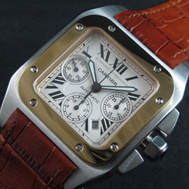 CARTIER サントス100 Asain 7750搭載 自動巻き