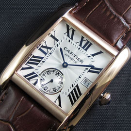 CARTIER タンクアングレーズ Asain 21600振動 自動巻き