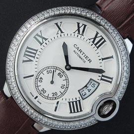 CARTIER カリブル ドゥ Asian 21600振動 自動巻き スモセコ 人工ダイヤ 国内即発