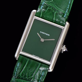 CARTIER WSTA0056 タンクマストLM クォーツ メンズ ボーイズ ネイビー 極美品