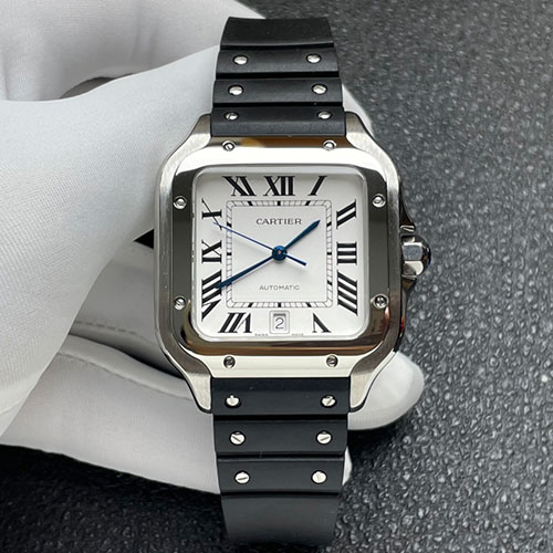 CARTIER WSSA0009 サントス ドゥ カルティエ LM ラバー 本物級