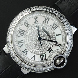 CARTIER バロンブルー 一部ダイヤ ホワイト文字盤 売上トップ