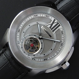 CARTIER カリブル ドゥ Asian 21600振動 自動巻き クロノメーター グレー 品質厳選
