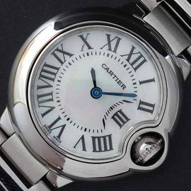 CARTIER バロンブルー レディース 316F素材 腕時計直営店